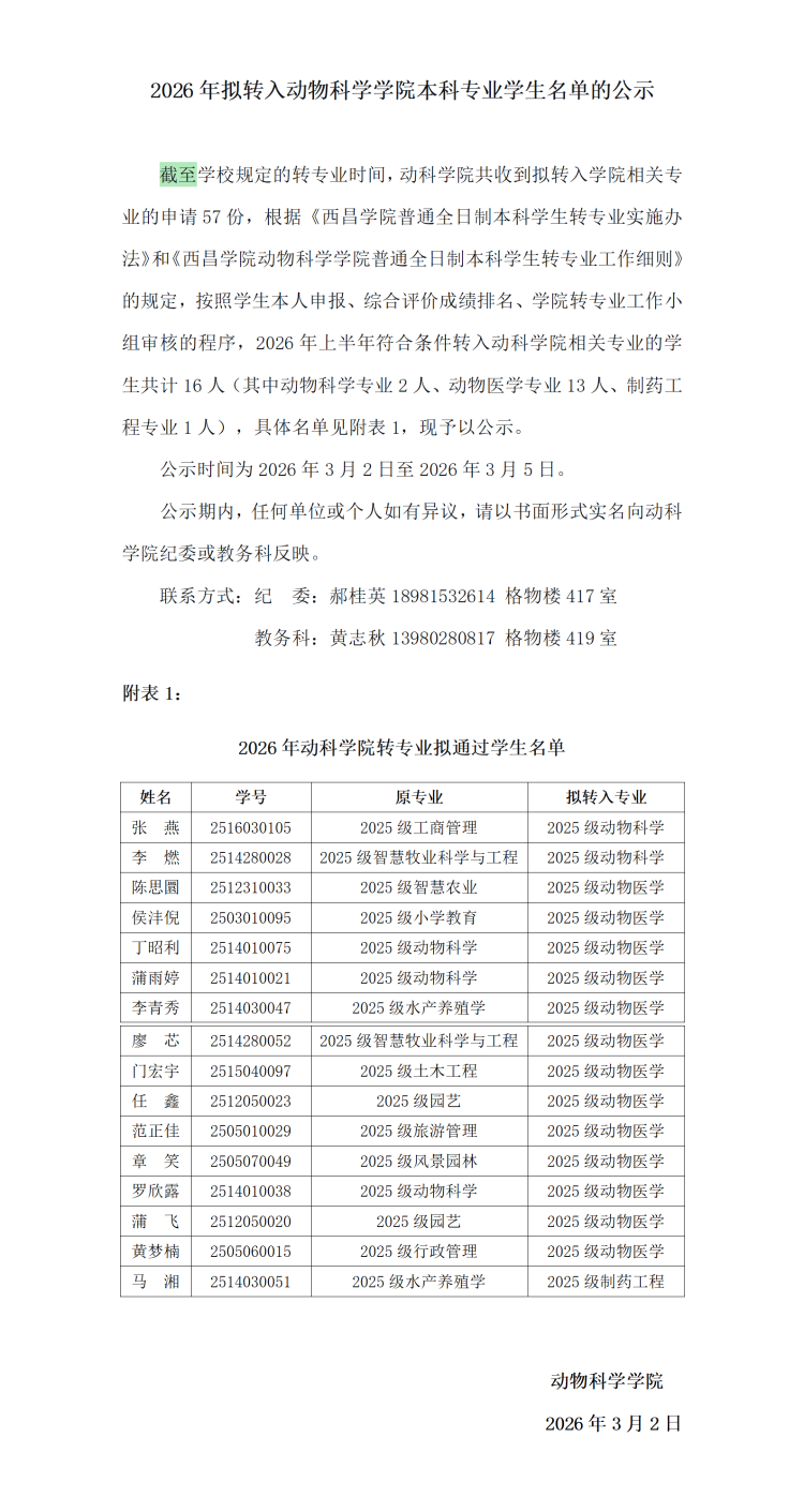 动科学院转专业名单公示_01